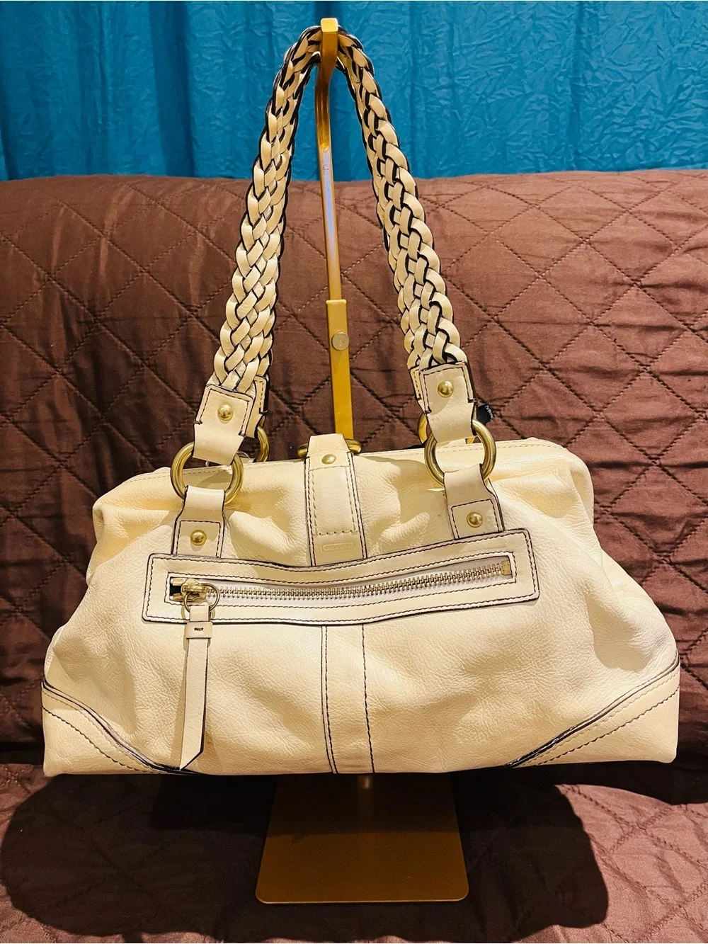 Coach limited edition Daphne legacy doctors satchel cream